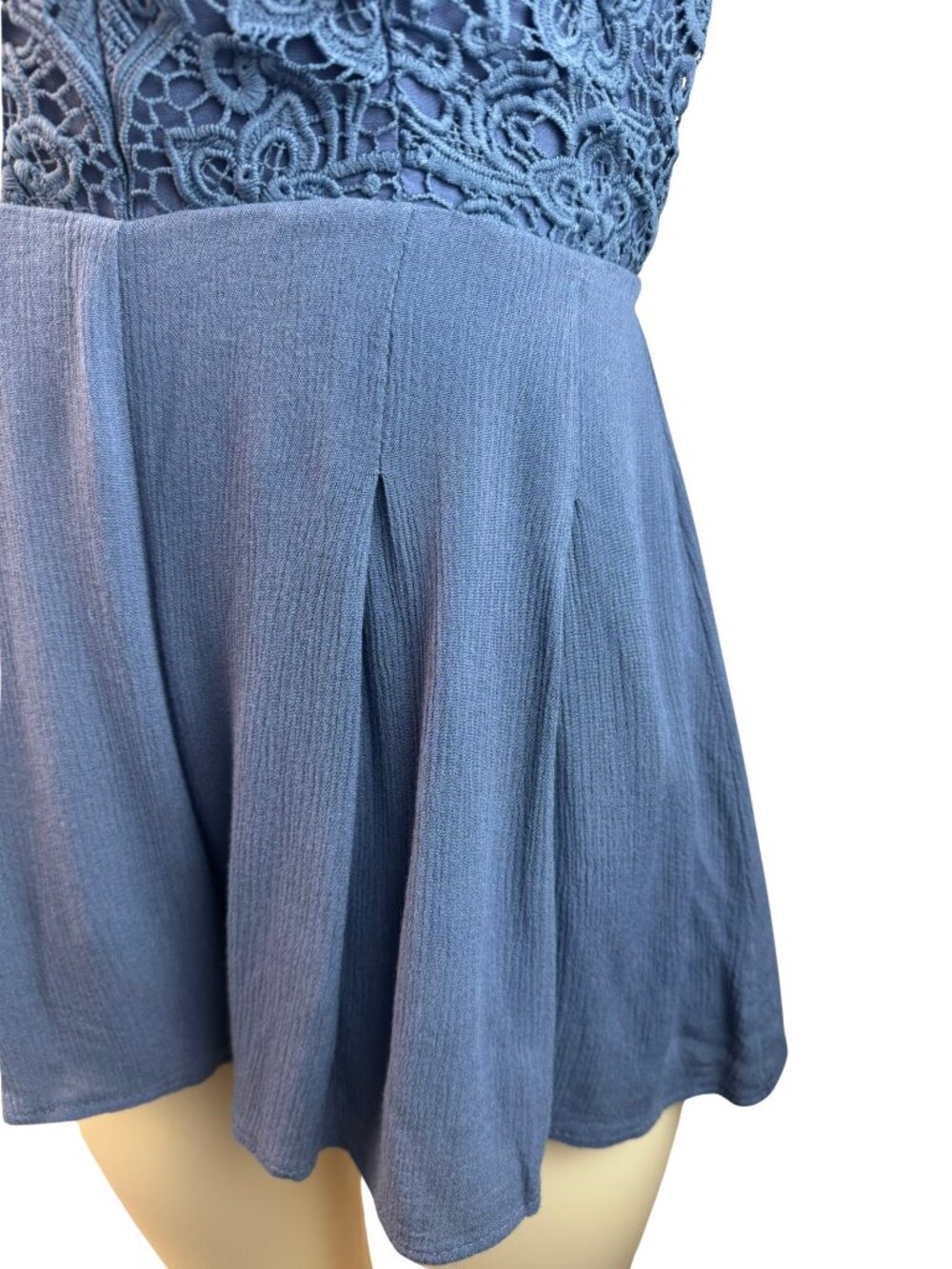Lulus Blue Romper - Small - Picture 6 of 14